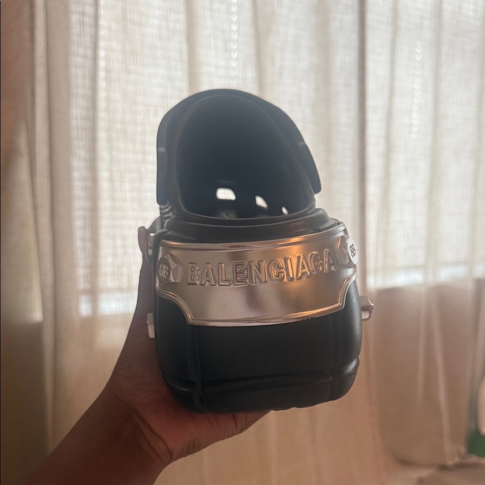 Balenciaga Rubber Slingback Sandals - Picture 2 of 8